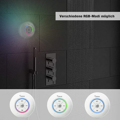 LEICKE Bluetooth Duschlautsprecher, Bluetooth Lautsprecher Shower, Staub-/Dampf-/Wasserdichter Dusch
