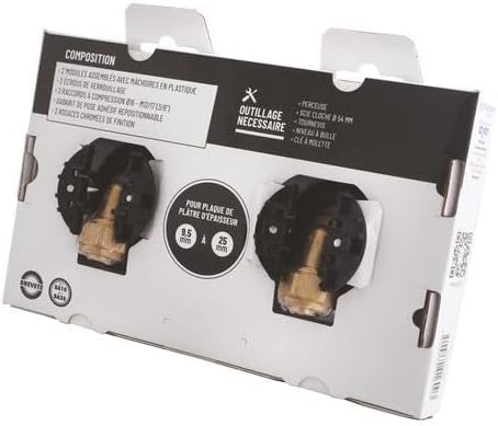 SOMATHERM FOR YOU - 303520304 - Befestigungssystem für Waschbecken/Spülbecken für Rohr Ø 16 - Kompre