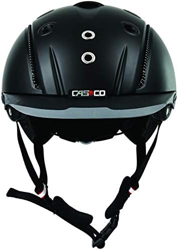 Casco Reithelm MISTRALL-1 schwarz + MyStyle Wechselstreifen schwarz + flieder (violett) L (58-62cm),