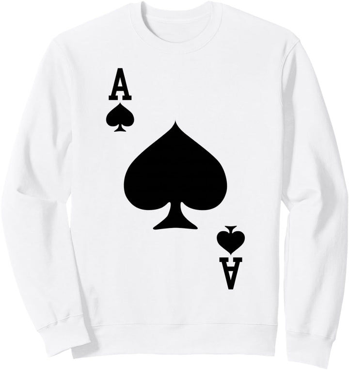 Pik-Ass, Spielkarte, Halloween-Kostüm Sweatshirt