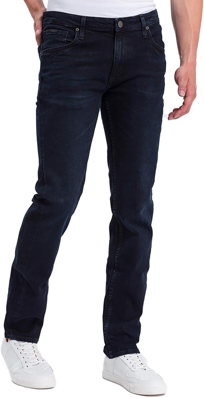 Cross Jeans Herren Damien Slim Jeans 29W / 32L Blau (Blue Black 014), 29W / 32L Blau (Blue Black 014