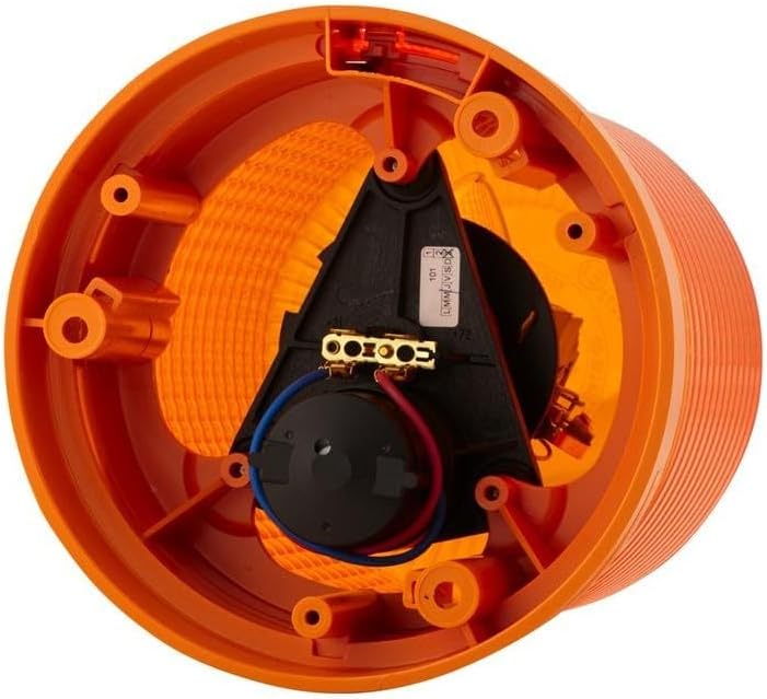 HELLA - Halogen-Rundumkennleuchte - KL 700 - 24V - gelb - rund - Anbau/geschraubt - Stecker: Flachst