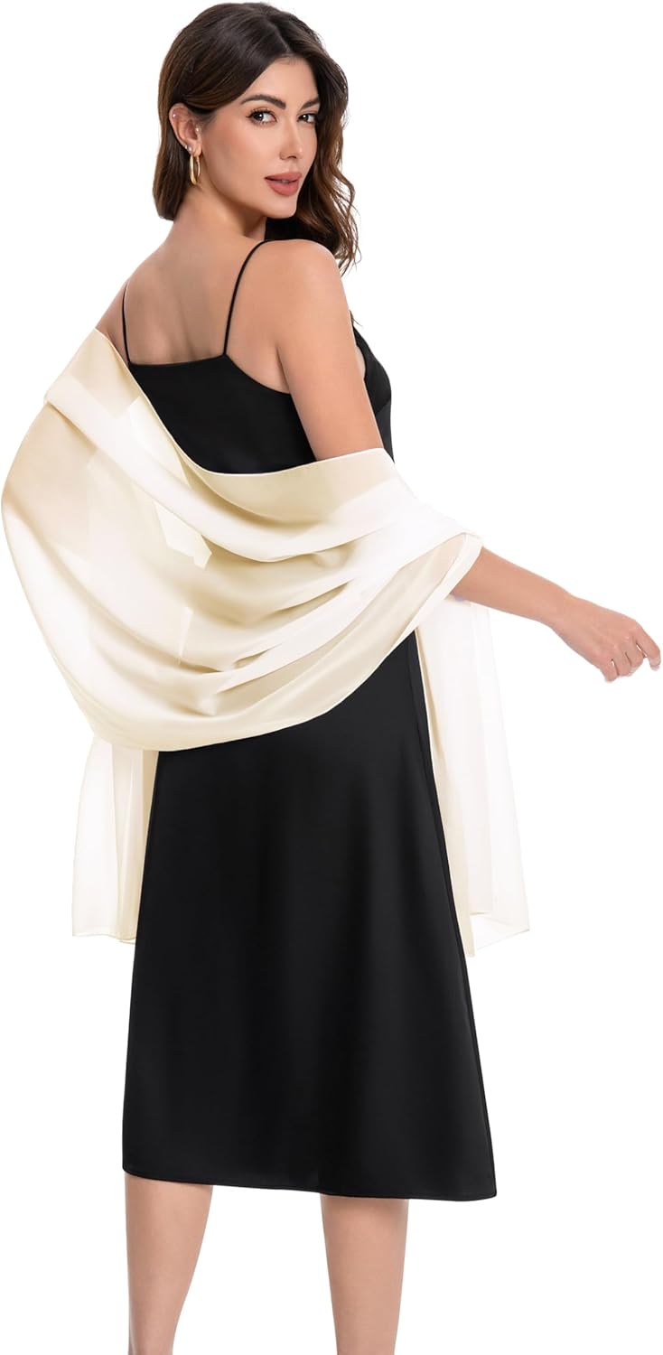 Baoqiya Damen Teil des Produkts Blass Champagner Length(79") * Width(29"), Blass Champagner Length(7