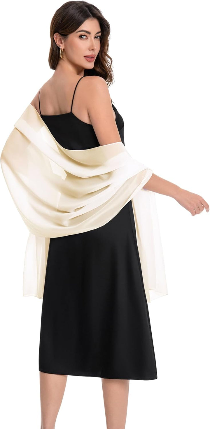Baoqiya Damen Teil des Produkts Blass Champagner Length(79") * Width(29"), Blass Champagner Length(7