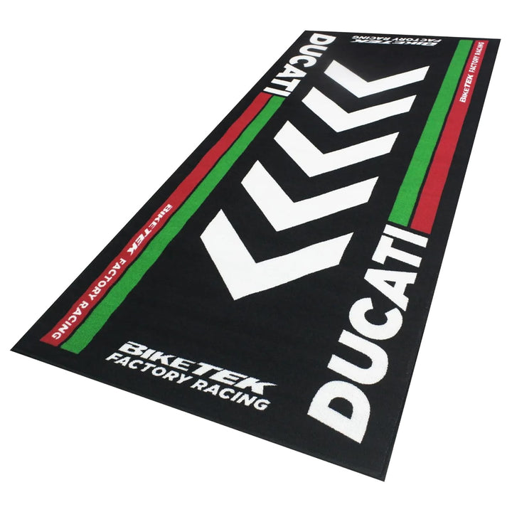 Bike It Teppich Biketek Ducati Serie 4 Garagenmatte Motorradteppich, Ducati