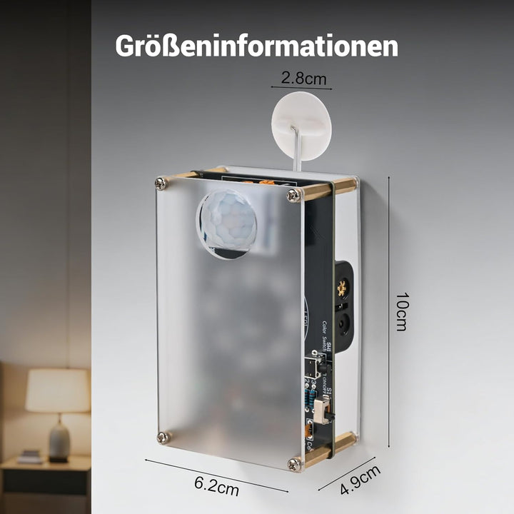 DIY Bewegungssensor Lichter Löt Bausatz, LED Nachtlicht Elektronik Bausatz, Lehr und Lernausbildung