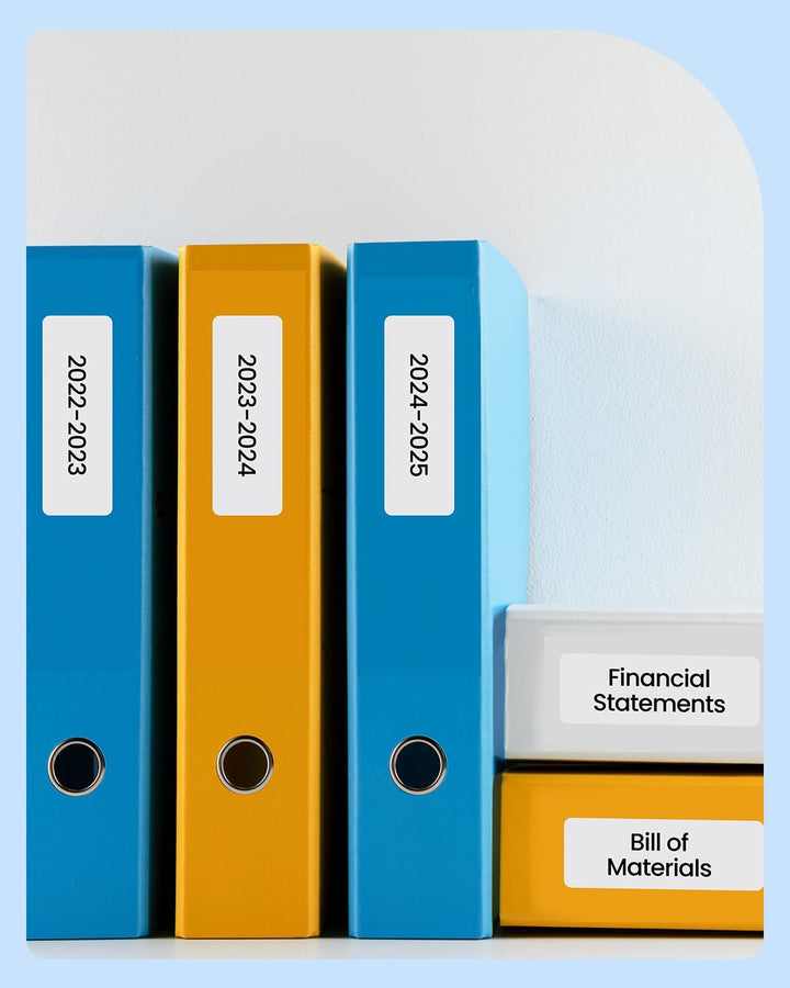 P21 Label Maker Tape kompatibel mit Nelko P21 Label Maker, 14x40mm, 180 Tapes/Roll, 4-Rollen, Weiss,