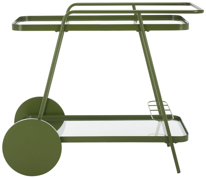 Safavieh Modern 2 Etagen Barwagen, Grün, 91 x 47 x 76