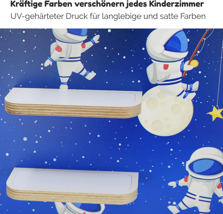 stadtecken Holzregal für Musikbox I Passend für die Toniebox und ca. 35 Tonies I Perfekte Aufbewahru