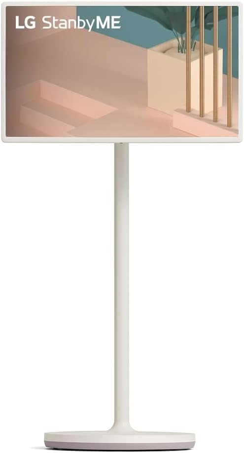 LG 27ART10 TV 68cm (27 Zoll) Lifestyle TV StanbyME (Touch Screen, 60 Hz, integrierter Akku, Streamin