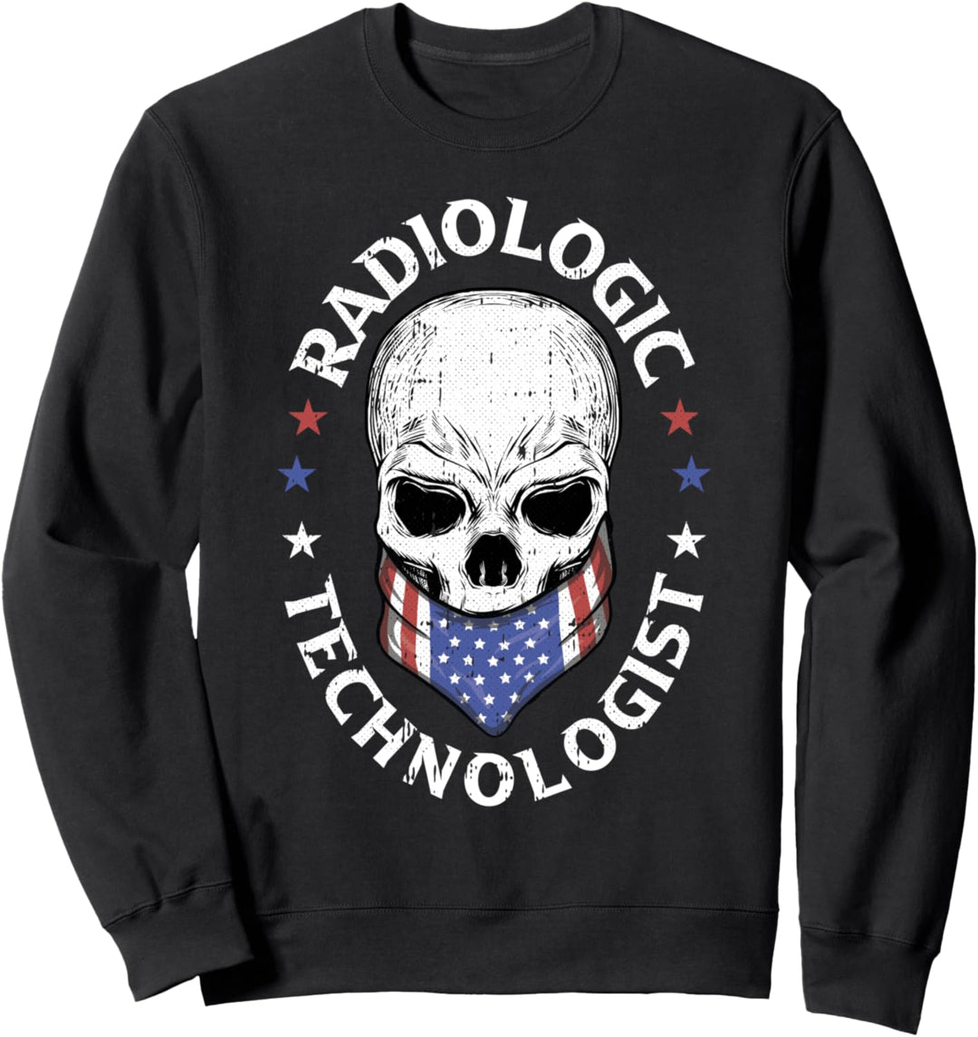 Radiologic Technologist Radiology Technician Rad Tech Skull Sweatshirt
