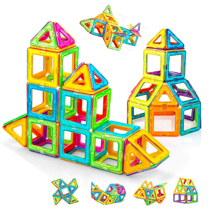 CONDIS Magnetische Bausteine 62 Teile, Magnetspielzeug Magneten Magnetbausteine Set Spielzeug Magnet