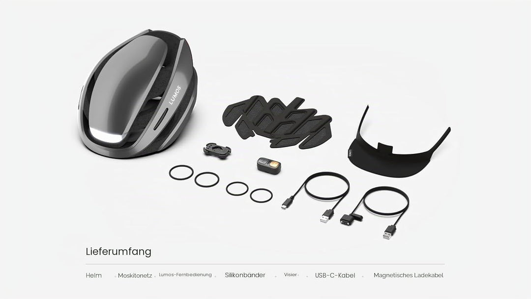 Lumos Ultra MIPS+ LED Fahrradhelm - ash Grey M/L, M/L