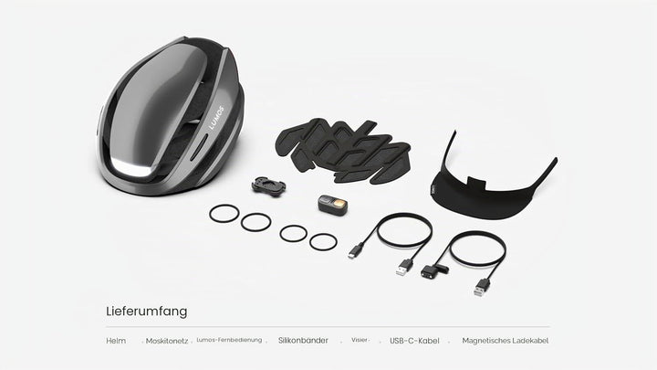 Lumos Ultra MIPS+ LED Fahrradhelm - ash Grey M/L, M/L