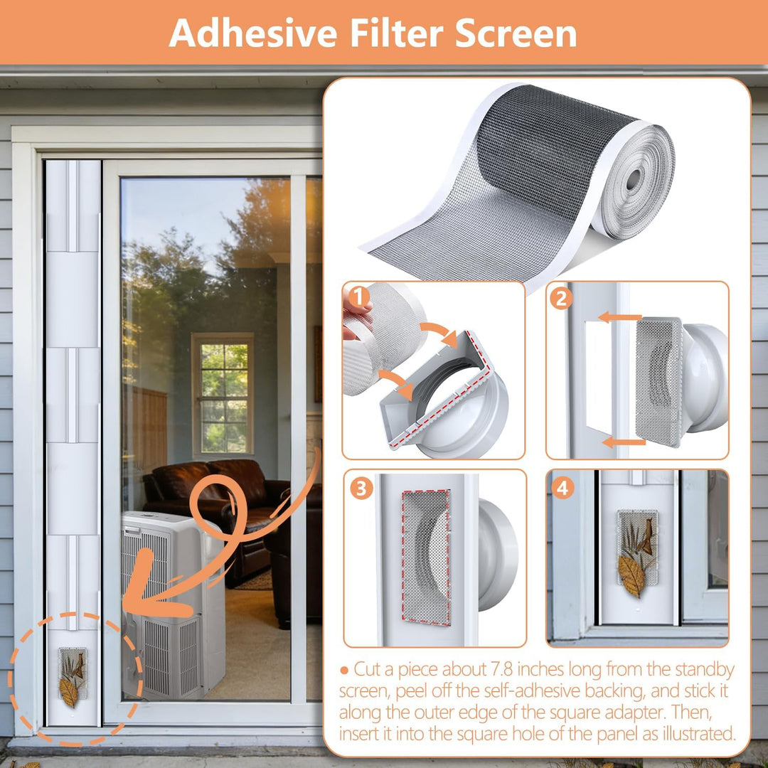 Aozzy Universelle Türabdichtung Fensterabdichtung für Mobile Klimageräte Hot Air Stop Fenster und Tü