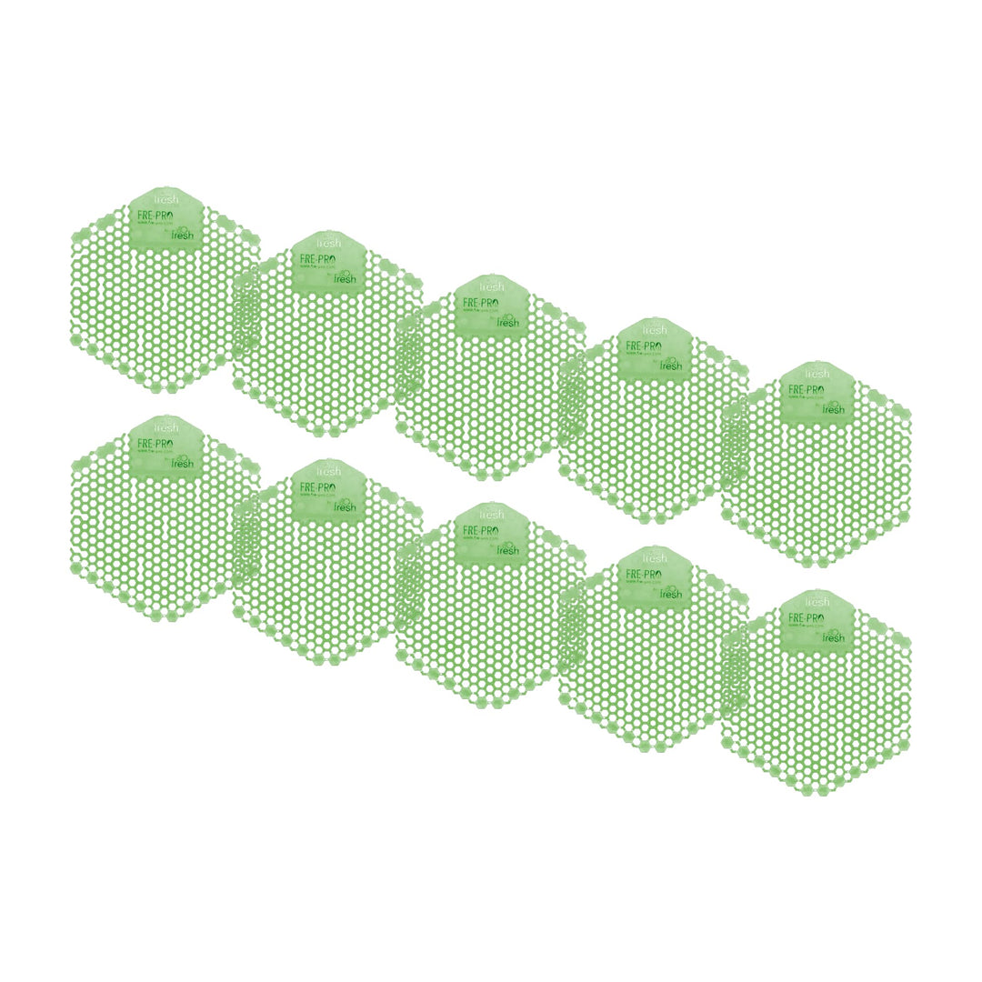 Fre-Pro WAVE 3D - Pissoir & Urinal Einsatz - 30 Tage Frischewirkung - Cucumber Melon, 10 Stück WAVE