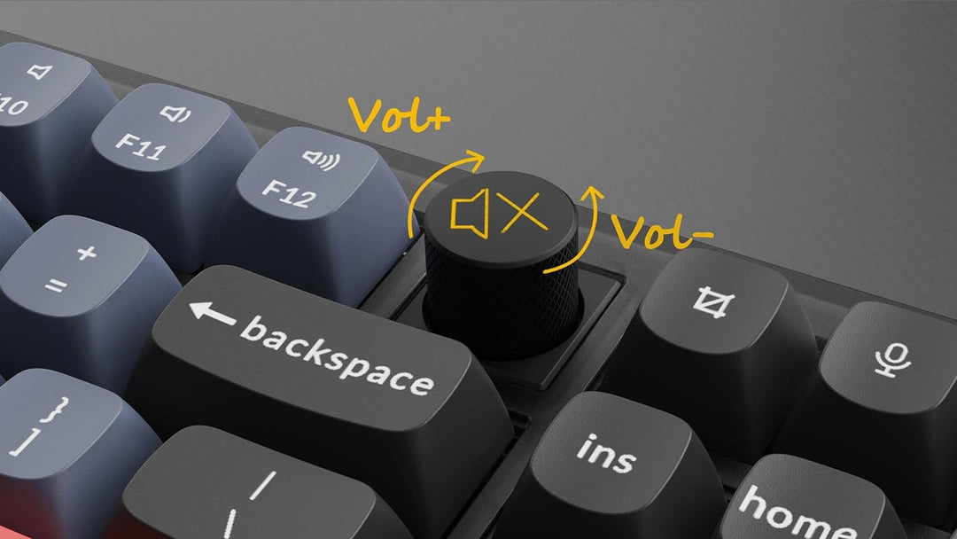 Keychron V3 QMK/VIA Mechanische Tastatur mit knob, Hot-Swappable, 80% Layout, Custom Programmable Ma