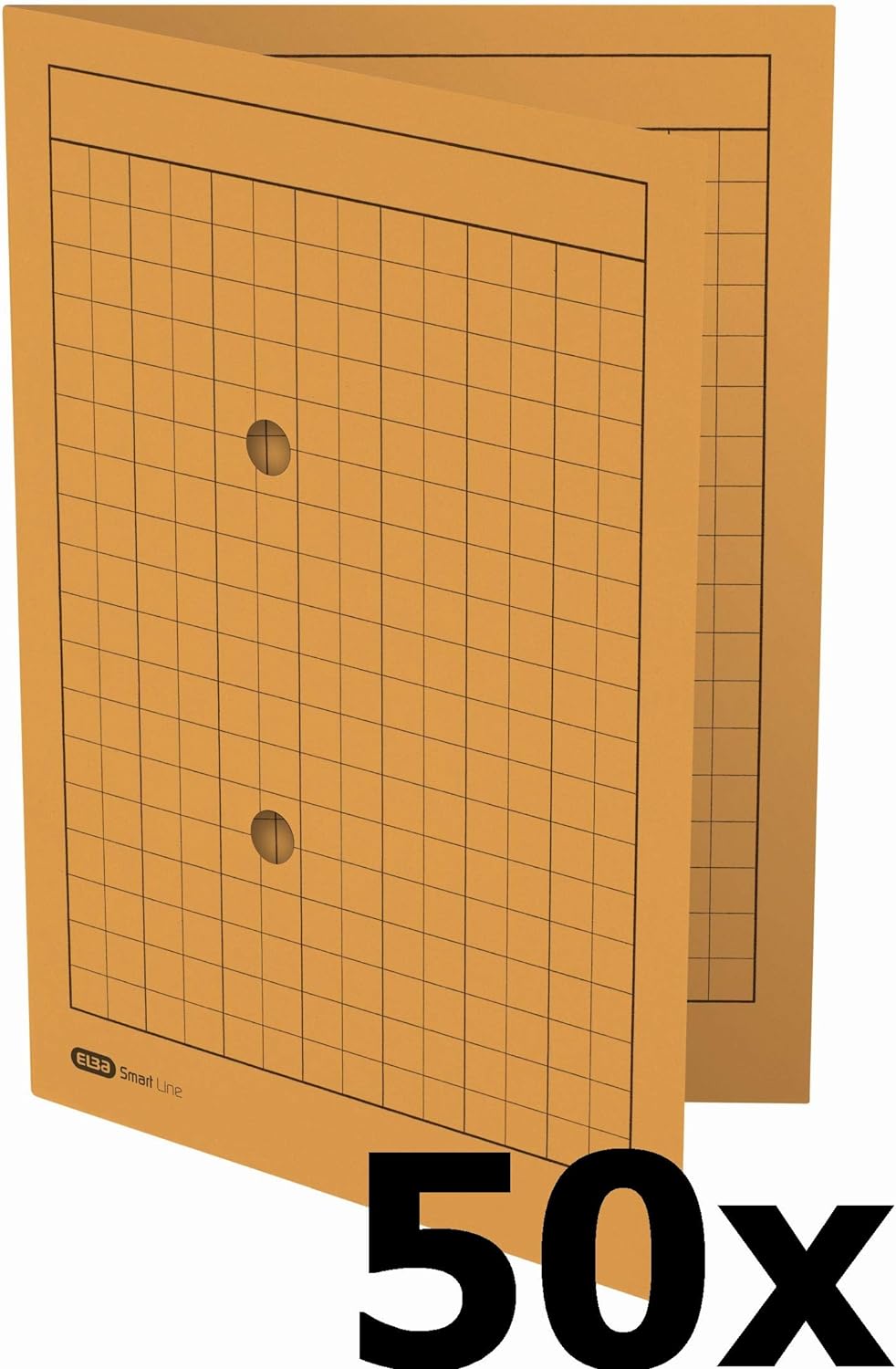 Elba Umlaufmappe, A4, 2 Sichtlöcher, Recyclingkarton, gelb, 50 Stück gelb Umlaufmappe, gelb Umlaufma