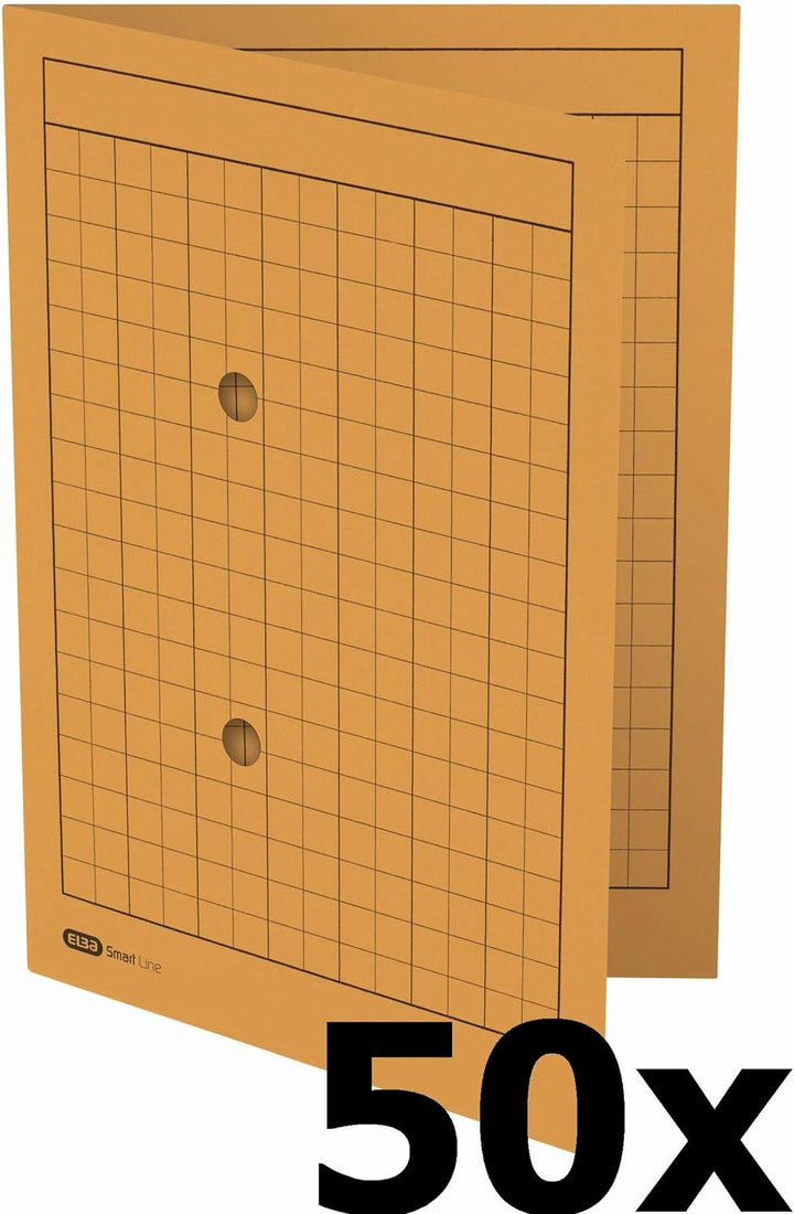 Elba Umlaufmappe, A4, 2 Sichtlöcher, Recyclingkarton, gelb, 50 Stück gelb Umlaufmappe, gelb Umlaufma