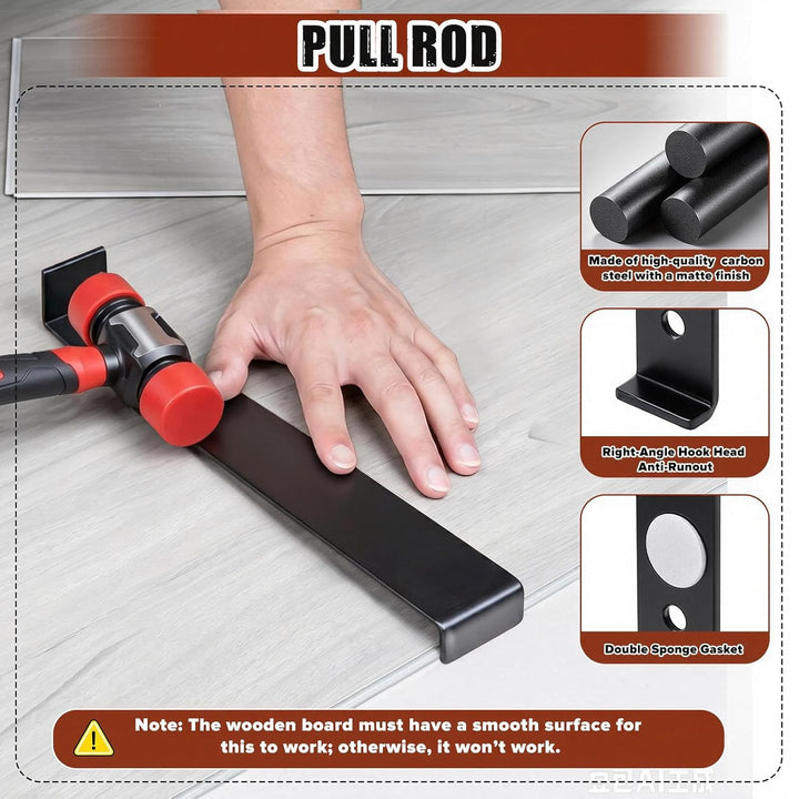 Rierousy Laminat Verlegeset, Vinyl-Bodenplattenwerkzeuge, Laminatboden Set Vinylboden Professionelle