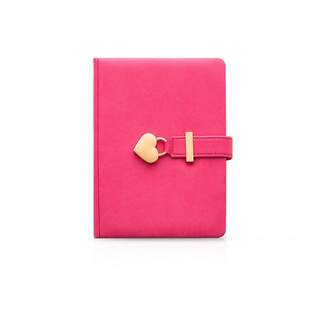 PORRASSO Tagebücher PU Mädchen Notizbuch Reisetagebuch mit Schloss Blanko-Seiten Frauen Diary Book S