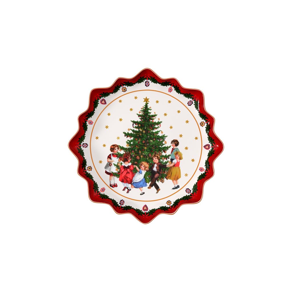 Villeroy & Boch 14-8332-2281 Gebäckteller, Porzellan Gebäckteller Kinder Klein Rot, Gebäckteller Kin