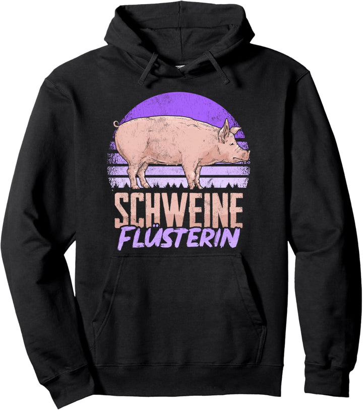 Schweine Flüsterin Hausschwein Sau Eber Schweinestall Damen Pullover Hoodie
