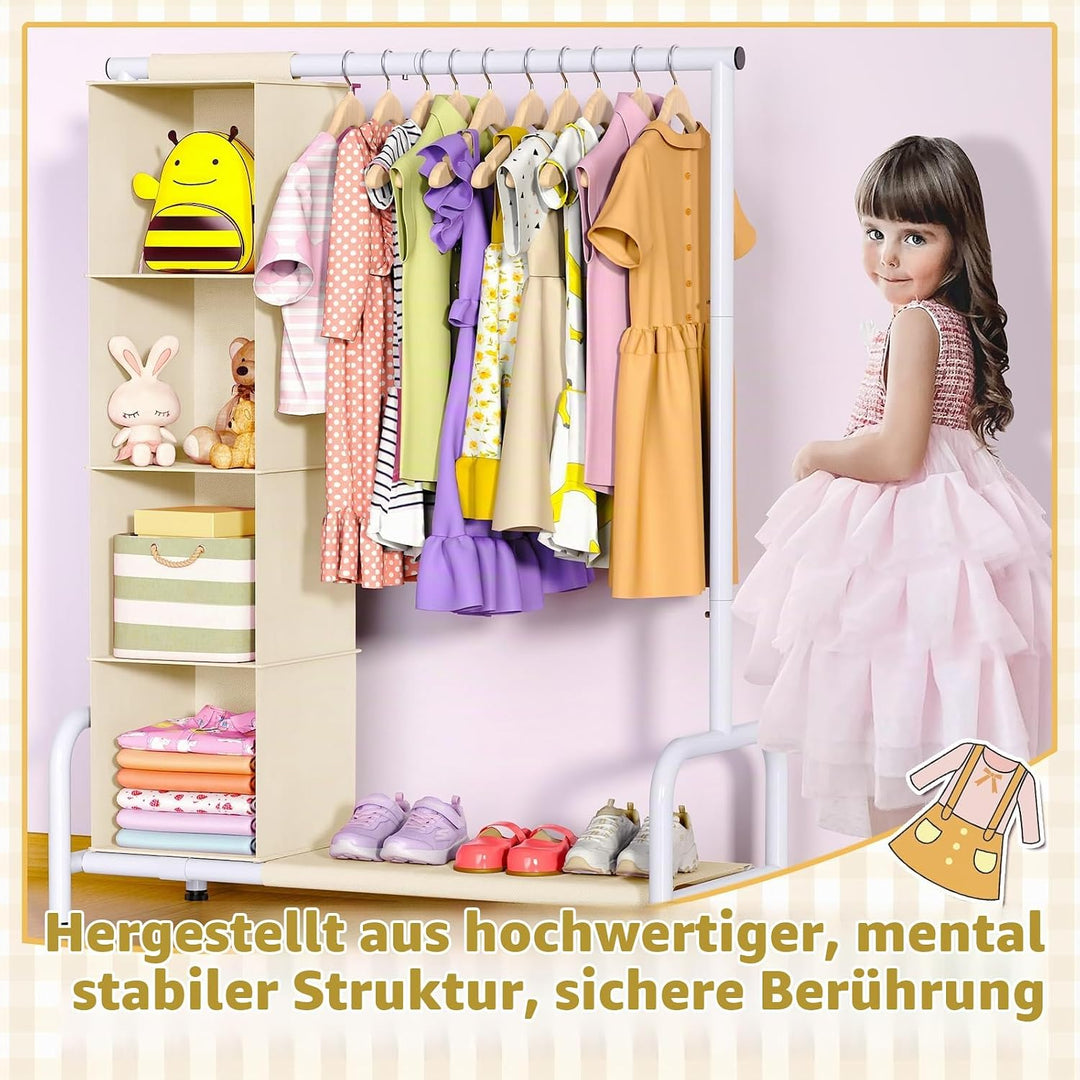 Univivi Kleiderständer Kinder, Kleiner Baby Kleiderstange Strapazierfähige Kleiderständer Stabil mit