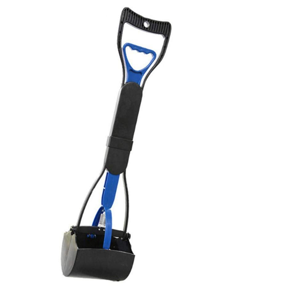 Ceasyde Hundekotschaufel, 61 cm langer Griff, solide gezahnte Zahnreinigung, Pickup-Clip, Kotschaufe