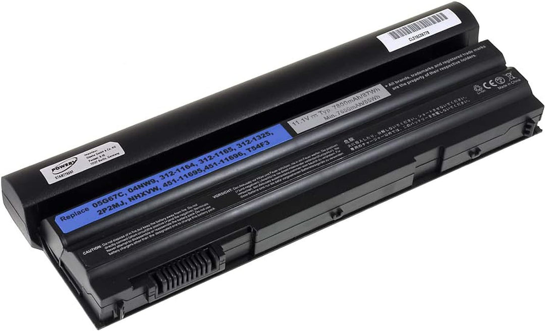 Akku für Dell Latitude E6120 7800mAh, 11,1V, Li-Ion