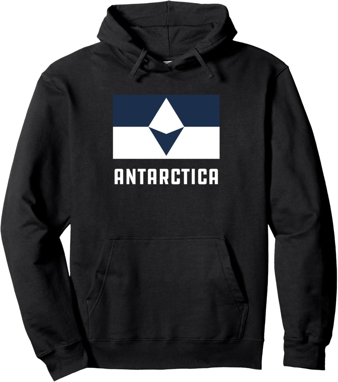 Antarktis-Flagge True South Design Pullover Hoodie