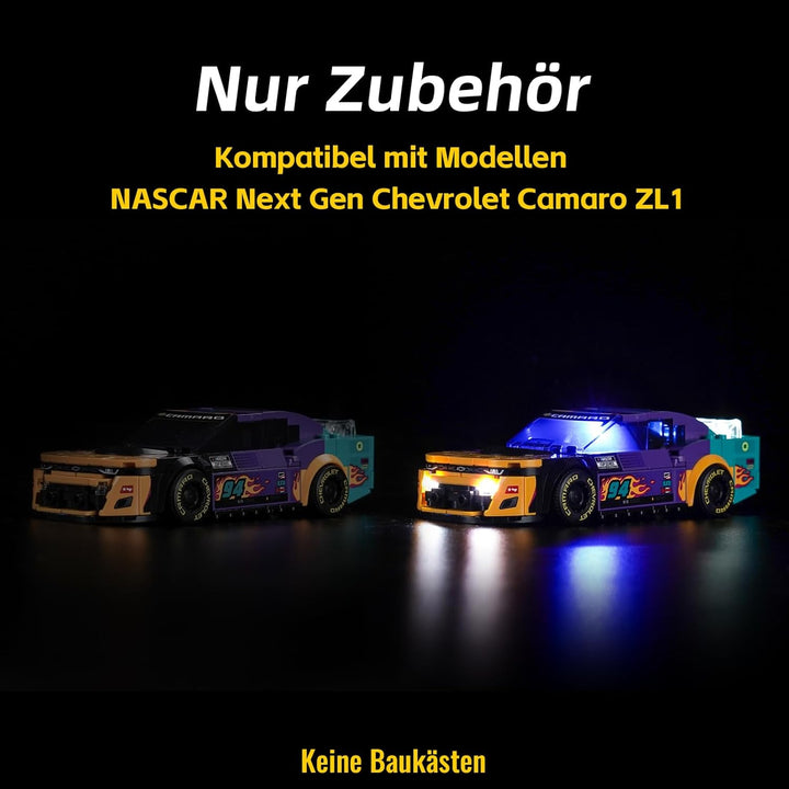 Led Licht Set für Lego NASCAR Next Gen Chevrolet Camaro ZL1 (Kein Lego), Dekorationsbeleuchtungsset