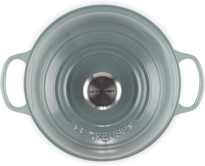 Le Creuset Signature Brot Bräter aus Gusseisen, 24 cm, Sea Salt, Sea Salt