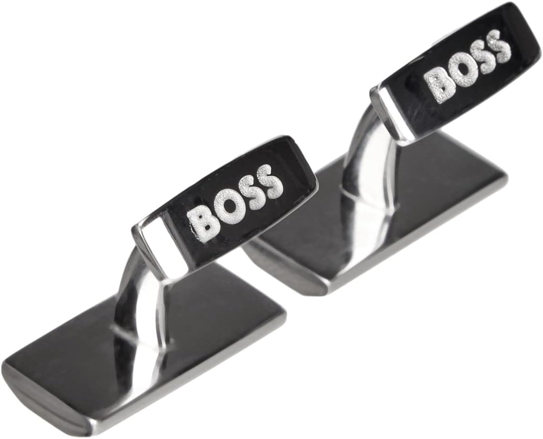 BOSS Herren Ronnie Manschettenknöpfe, Silver40, ONESI