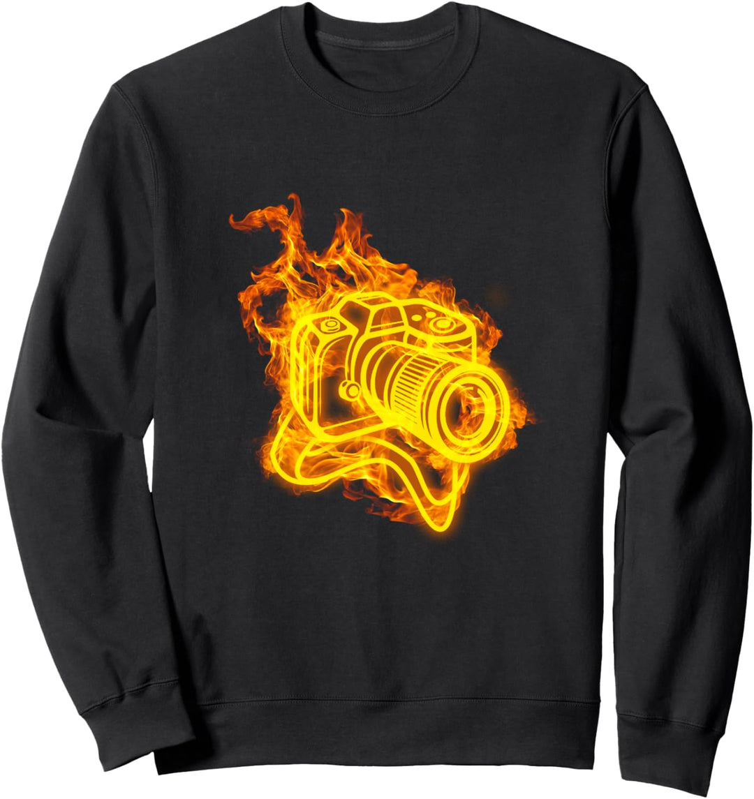 Feuer Kamera Flammen Fotografie Fotograf Sweatshirt