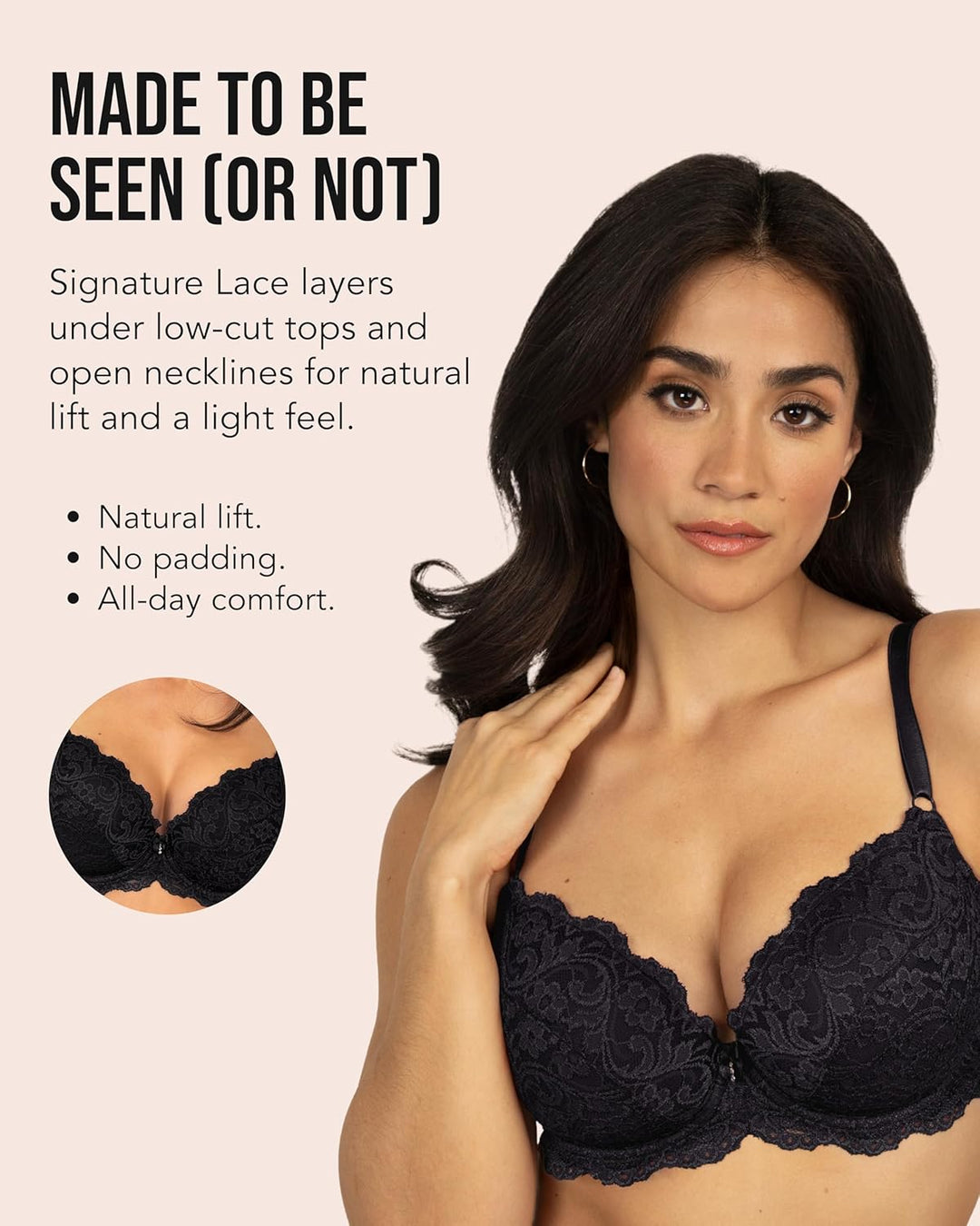 Smart & Sexy Damen Damen Signature Lace Push Up BH 2er Pack Push-Up-BH (2er Pack) 75D In The Buff/Wh