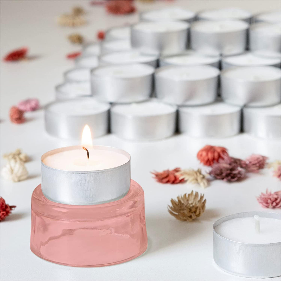 Hofer Kerzen Teelichter tealight ohne duft, 300 Stück Set, in Metallhülsen, bis zu 4h Brenndauer, Du