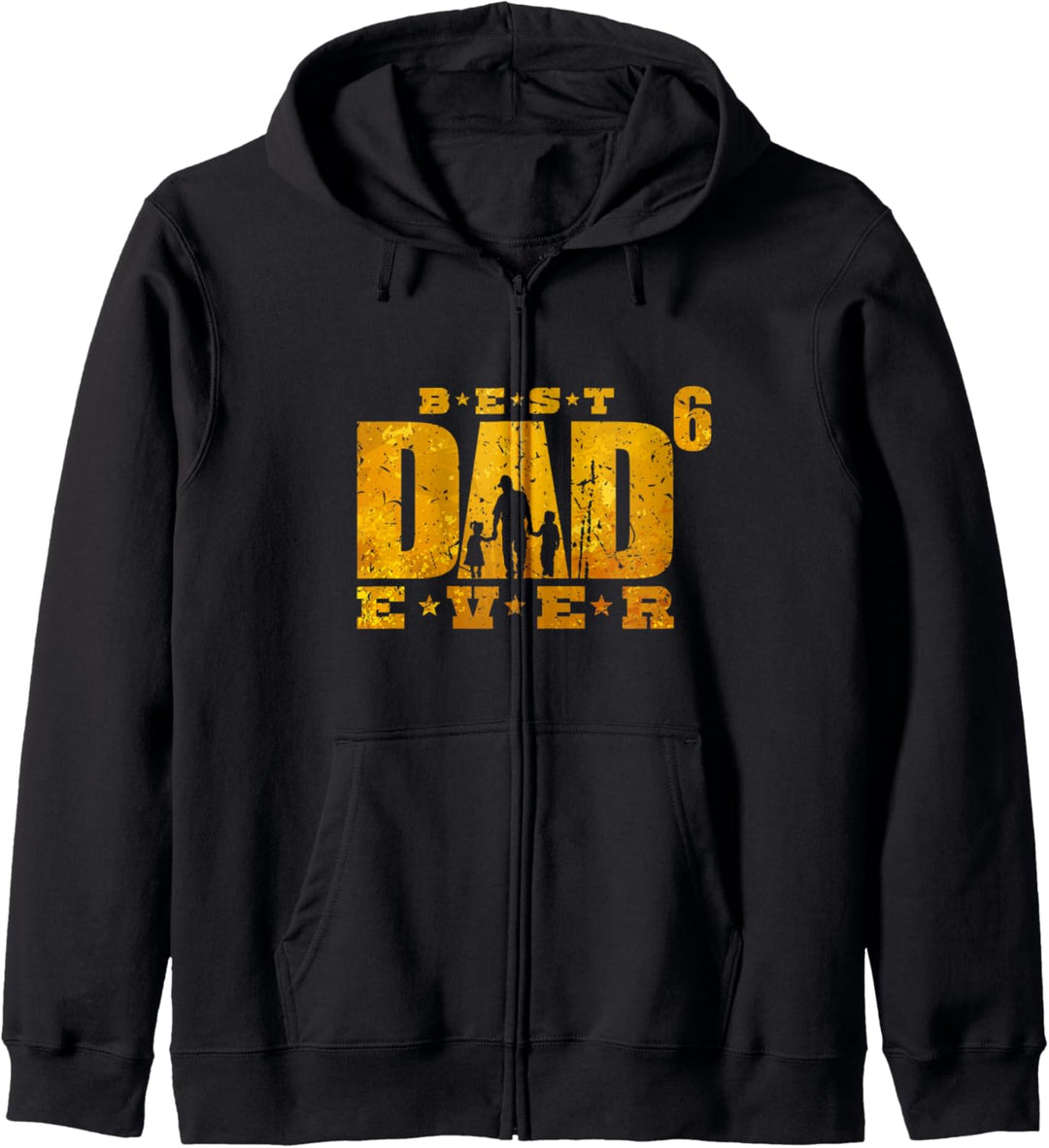Best Dad Ever Sechsfacher Vater mit 6 Kindern Dad Papa Kapuzenjacke
