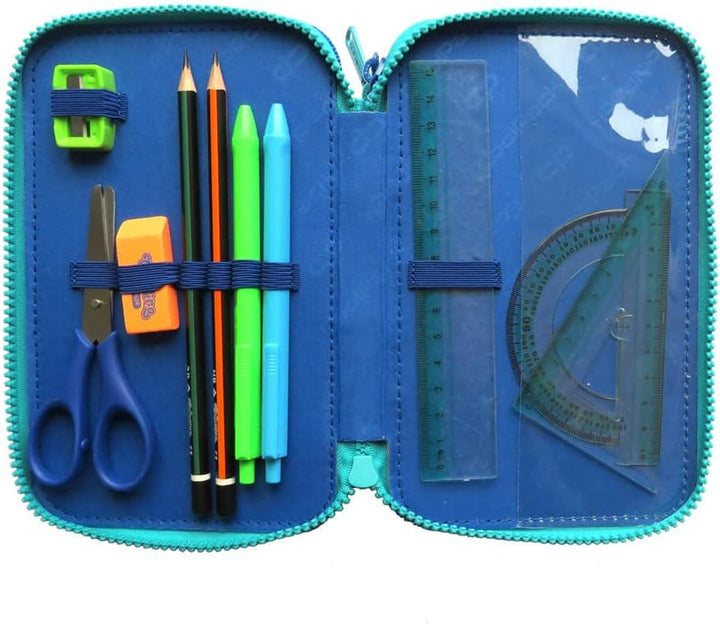 COOLPACK XXL Federtasche Federmappe 3-Fach Schulstiftetui, dreifaches Federmäppchen, Federmäppchen f