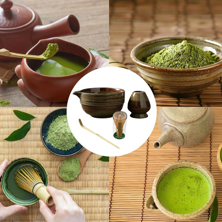 Matcha Whisk Set, Matcha Bowl And Whisk, Matcha Tea Set, Matcha Bowl With Spout, Matcha Whisk Scoop