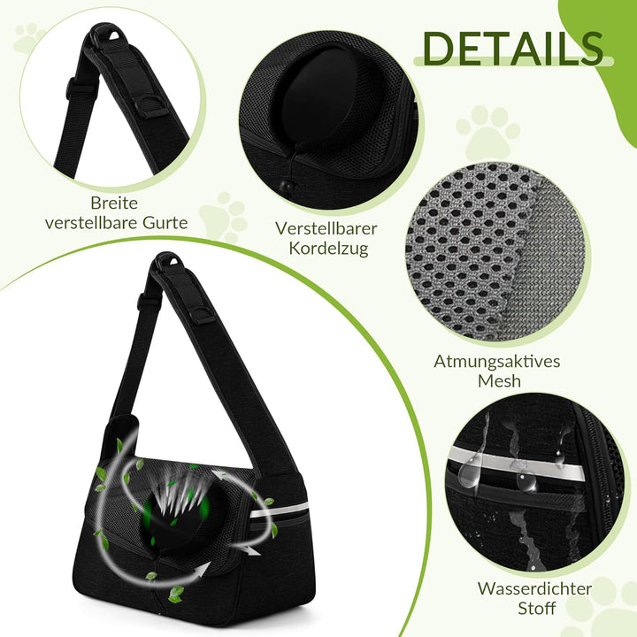 ALLSOPETS Hundetasche Tragetuch Hund Schultertasche Katzentragetasche Haustiere Tasche für Katzen un