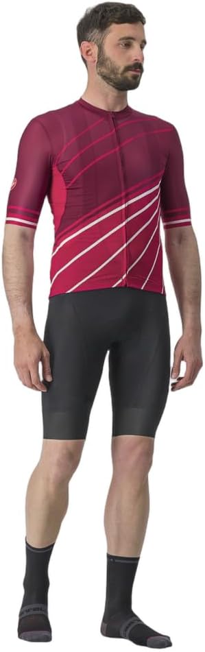 CASTELLI Herren Speed Strada Jersey T-Shirt XXL Bordeaux/Persisch Rot, XXL Bordeaux/Persisch Rot
