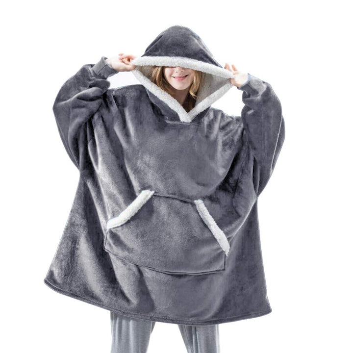 Shamdon Home Collection Oversize Hoodie Decke Damen, Unisex Kapuzenpullover, Riesen-Sweatshirt, Supe