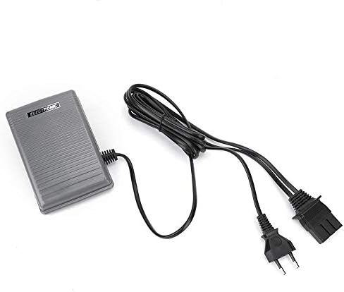 Fdit Nähmaschine Fusspedal Geschwindigkeitsregler & Kabel Fusssteuerpedal & Netzkabel Komplettes Fus