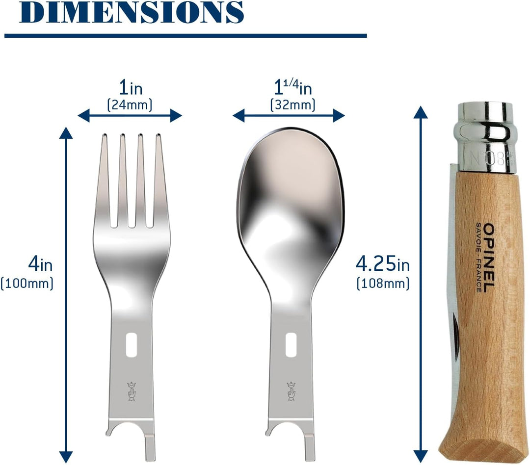 Opinel PLUS PICNIC WITH N08 BEECH /1, Braun, Schwarz