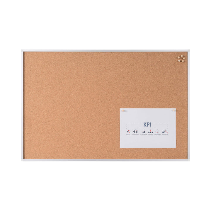 Bi-Office Korktafel New Generation, Mit Aluminiumrahmen, Hochwertige Naturkorkoberfläche, Pinnwand,