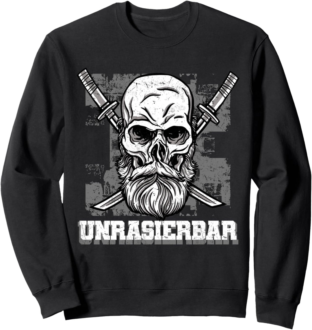 Unrasierbar Bartträger Bart Rasieren Rasierer Vollbart Sweatshirt
