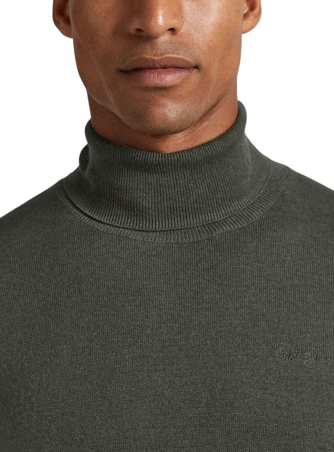 Pepe Jeans Herren Lange Ärmel Andre Turtle Neck S Green (Olive), S Green (Olive)
