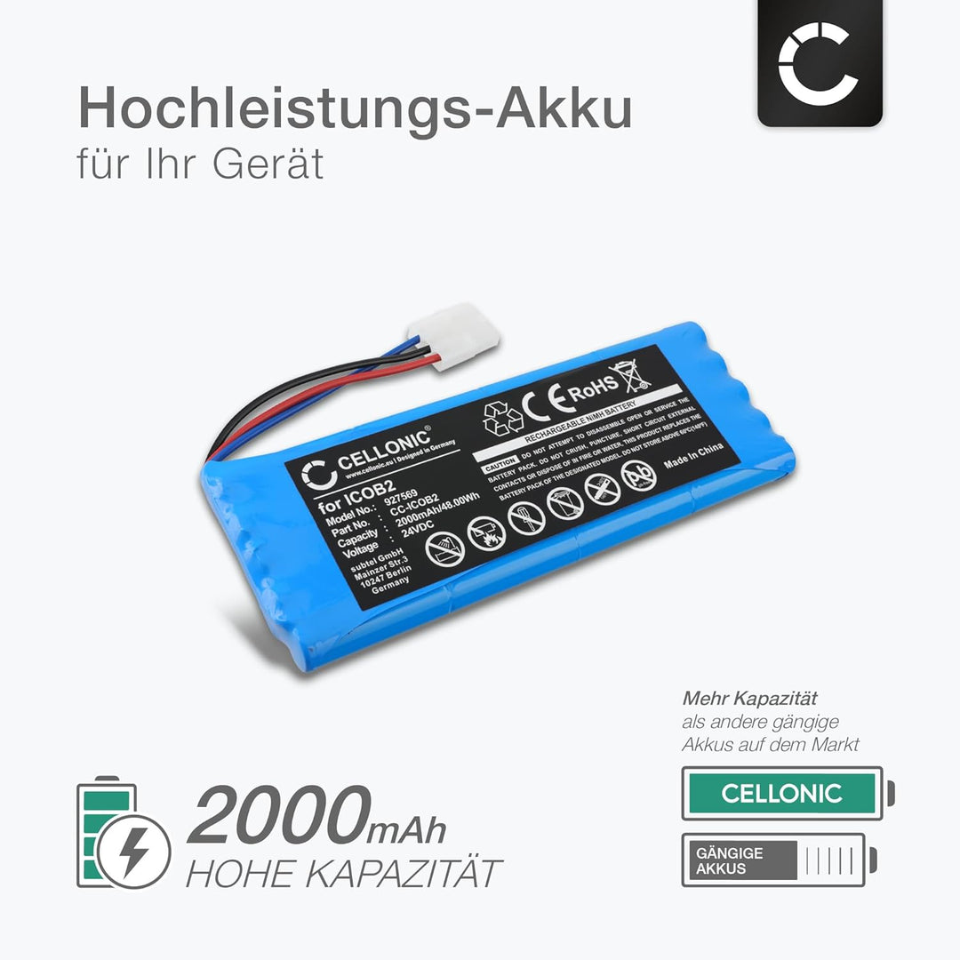 CELLONIC 1x Akku für Lautsprecher Kompatibel mit SoundCast Outcast ICO420, Outcast ICO421, 2-540-001
