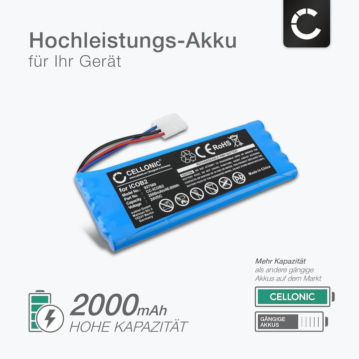CELLONIC 1x Akku für Lautsprecher Kompatibel mit SoundCast Outcast ICO420, Outcast ICO421, 2-540-001